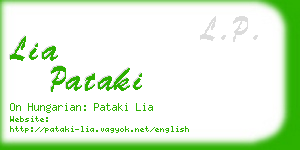 lia pataki business card